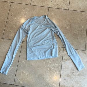 Powder Blue Size 2 Lululemon Long-sleeve Swiftly Tech Shirt
